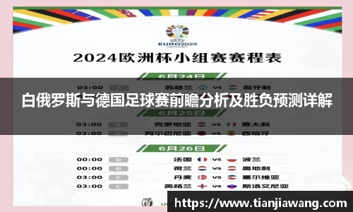 白俄罗斯与德国足球赛前瞻分析及胜负预测详解